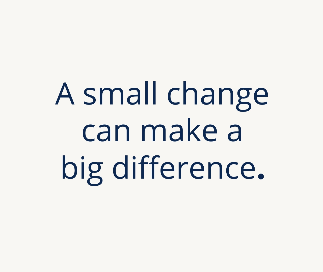 CarbonNil_Strapline A small change can make a big difference